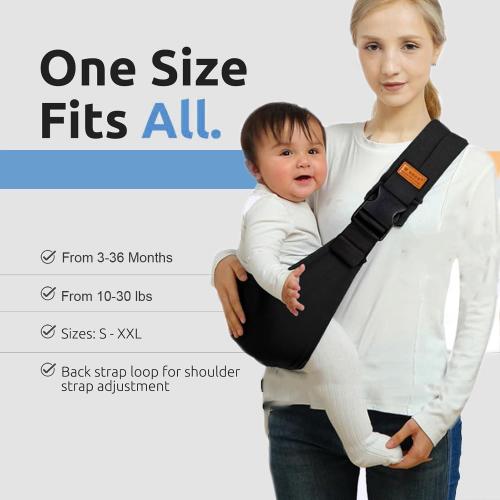 Baby Sling Carrier 2026 Baby Carrier Newborn to Toddler Sling Lightweight Baby Carrier Sling with Adjustable Straps Toddler Carrier Wrap for 10-30 lbs(Blue Starry Sky)