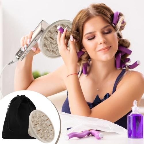 Diffuser Attachment for Hair Dryers, Diffuser attachment hair,curly diffusers attachment,Upgraded Bigger Diffusers Nozzle for Dryer Faster and Define Wavy, Curly, Coily Hair