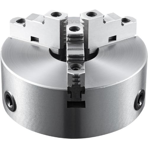 VEVOR 3-Jaw Lathe Chuck, 8'', Self-Centering Lathe Chuck, 0.16-8 in/4-200 mm Clamping Range with T-key Fixing Screws Hexagon Wrench, for Lathe 3D Printer Machining Center Milling Drilling Machine