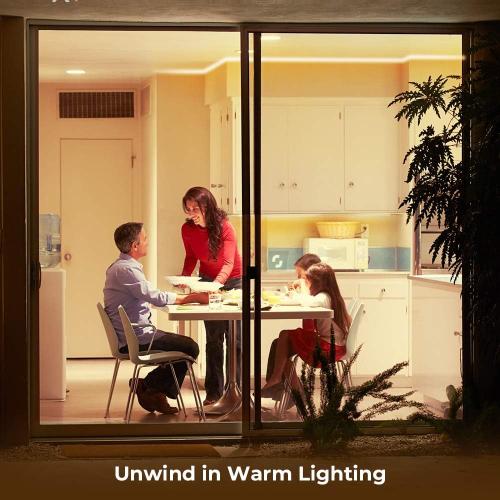 Govee Warm White LED Strip Lights, Bright 300 LEDs, 3000K Dimmable Light Strip 16.4ft with Control Box, LED Lights for Bedroom, Kitchen Cabinets, Living Room, ETL Listed Adapter Included | Bright 300 LEDs, LED Lights for Bedroom, Kitchen Cabinets, Living Room, ETL Listed Adapter Included