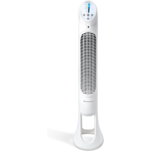 Honeywell QuietSet Whole Room Oscillating Tower Fan with Remote, White, HYF260