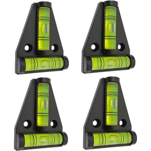 ZUJHPYMI 4Pcs Magnetic T Type RV Levelers, RV Parts Accessories Exterior Leveling Stablilization Levelers, Dual-use with Magnetism and Screws Mounting