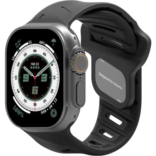 Aulumu A02 Compatible with Apple Watch Ultra/Ultra 2 Band - 49mm for Men, Sport Bands for iWatch 46mm(Series 10),45mm(9/8/7),44mm(SE2/SE/6/5/4),42mm(3/2/1)