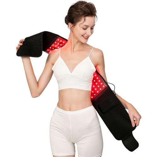 Red Light Therapy Belt, Infrared Light Therapy Wrap Red Light Therapy Device for Body with Timer for Back Shoulder Waist Muscle Pain Relief for Women Men