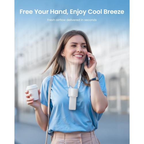 Handheld Portable Turbo Fan with Ice Cooler, Speed (1-199) 5500mAh Rechargeable Personal Fan,[20H Cooling Time] Mini Yet Powerful [20000 RPM] Small Pocket Fans for Travel/Outdoor/Home/Office, White