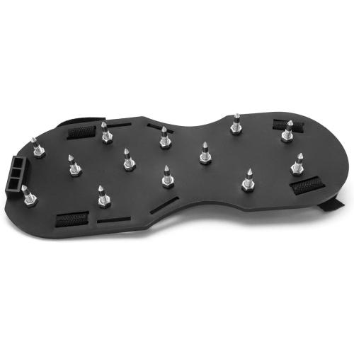 QWORK Gunite Spiked Shoes With 3/4” Short Spikes Perfect For Epoxy Floor, Overlays, Cover Installation, Green Color (Pair)