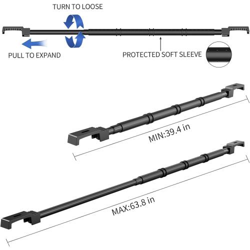 LITTLEMOLE Clothes Hanger Bar Compatible with 4-Door Wrangler JL 2018-2026