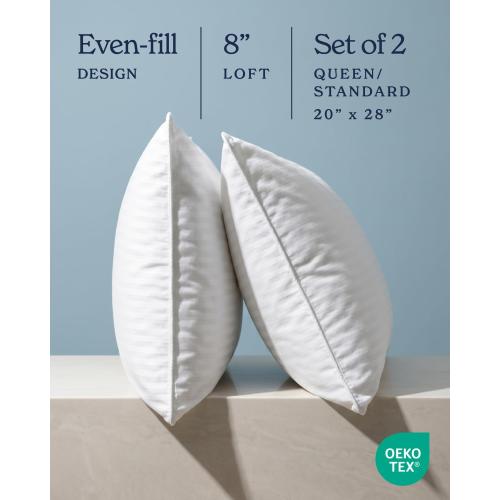 Beckham Hotel Collection Bed Pillows Standard/Queen Size Set of 2
