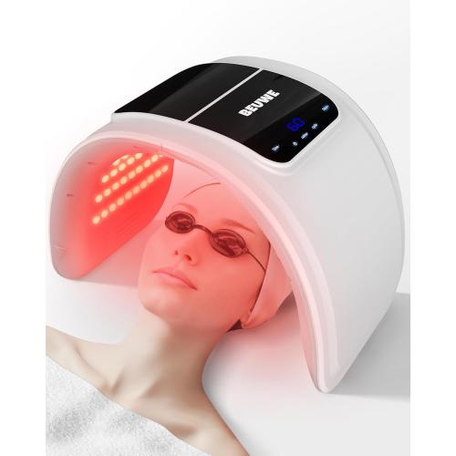 Red-Light-Therapy-Mask, Led Light Therapy for Face, 7 Colors Led Face Mask Facial Led Light Therapy Tool Skin Care Equipment at Home, Facial Neck Body Hand Beauty Mask