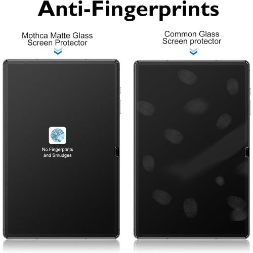 Mothca Matte Glass Screen Protector for Galaxy Tab S10 Plus/S9 Plus/S9 FE Plus 12.4-inch with Easy Installation Frame, Anti-Glare & Anti-Fingerprint Tempered Glass for Tab S10 /S9FE /S 9 , Smooth as Silk