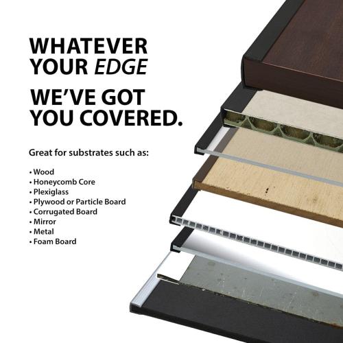 Outwater Plastics Brown 3/4'' Styrene Plastic U-Channel/C-Channel 36 Inch Lengths (Pack of 4)