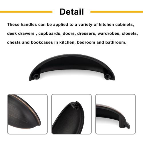 3 Inch Brushed Gold Drawer Pulls Cabinet Cup Pulls 10 Pack 1886