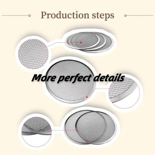 6 Packs Aluminum Alloy Pizza Pan with Holes, 8 Inch Commercial Grade Pizza/Baking Screen for Oven Round Pizza Crisper Tray Pizza Baking Tray for Home Restaurant, Seamless (8-Inch, Pack of 6)