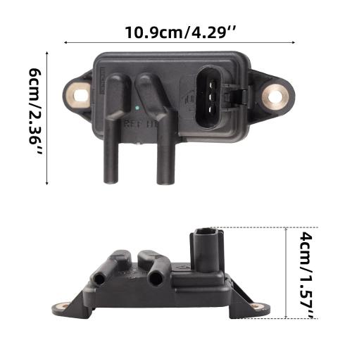 EGR Valve Pressure Feedback Sensor Replacement for Ford F-150 F-250 F-350 Ranger,Mercury,Lincoln Town Car，DPFE15, F77Z9J460AB, VP8T,F77Z9J460AB