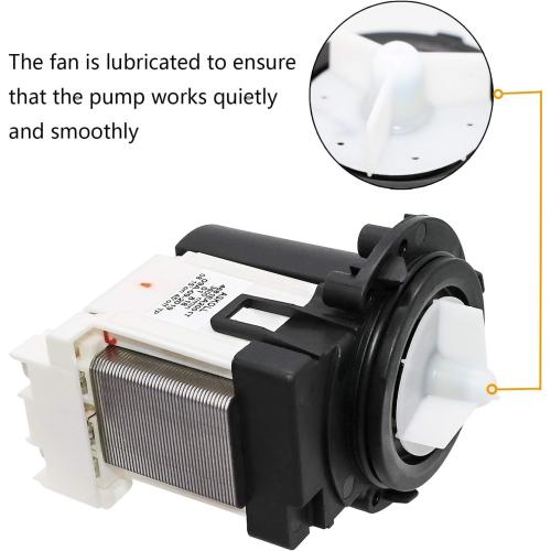 4681EA2001T Washer Drain Pump Assembly Fit for Kenmore/LG Washing Machine wm3670hwa wm3270cw wm2101hw wm3770hva wm3431hs - Replace AP5328388 4681EA1007G 4681EA1007D Drain Pump by AMI PARTS