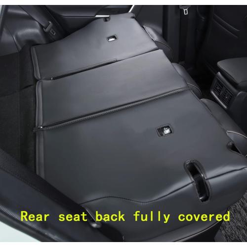 Custom Fit RAV4 Car Seat Covers Fit for Toyota RAV4 LE Limited XLE 2019 2020 2021 2022 2023 2024 with Waterproof Faux Leather (LU01-XLE, Pure Black)
