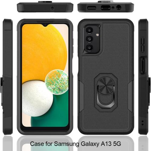 Heavy Duty Compatible with Gabb Phone 3 Pro Case, with [360 Rotatable Foldable Hidden Built-in Kickstand] Dual-Layer Shockproof | Drop Tested Military Grade Protection Armor Cover-Black