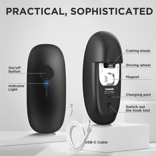 Canslab Ultrablade SE Electric Can Opener, USB-C Rechargeable, Smooth Edge