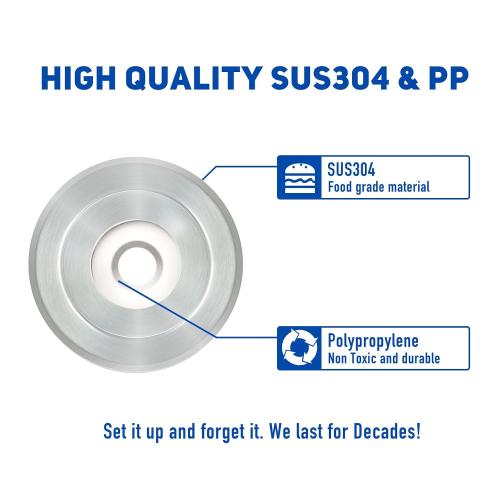 1/4 Spacer for Tub Spout, Flange Trim Ring for Bath Faucet, Eschutcheon Cover Plate for Spigot with Split PP Blocking Water, Shower Pipe Remodeling Sealer for Bathroom(SUS304-Brushed)