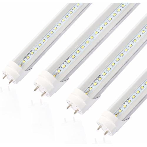 2FT LED Tube Light, T8 T10 Type B LED Light Bulb, 12W 5000K,1560LM High Bright, Replacement 24 Inch F20T12 Fluorescent,Double Ended Power, Clear Cover,4 Pack (1 damaged; see the picture)