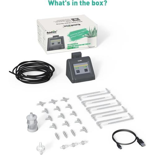 RAINTPOINT Automatic Watering System, Plant Self Watering System Automatic Drip Irrigation Kit with Pump, Indoor Irrigation System for Potted Plants, APP & Voice Remote Control (2023 Release, V2)