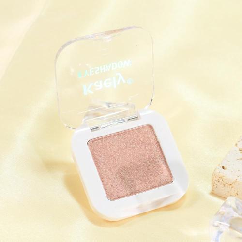 Kaely Dusty Pink Champagne Shimmer Single Eyeshadow Makeup, Rose Gold Neutral Powder Matte Eye Shadow for Older Women, Monochrome Eye Shadow Palette Pigmented Waterproof, Lightweight Blendable, 03
