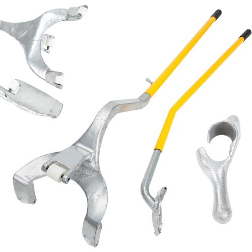 BLACKHORSE-RACING 22.5 to 24.5 Tire Changer Mount Demount Removal Tool Tubeless Truck Extra Bead Keeper Yellow