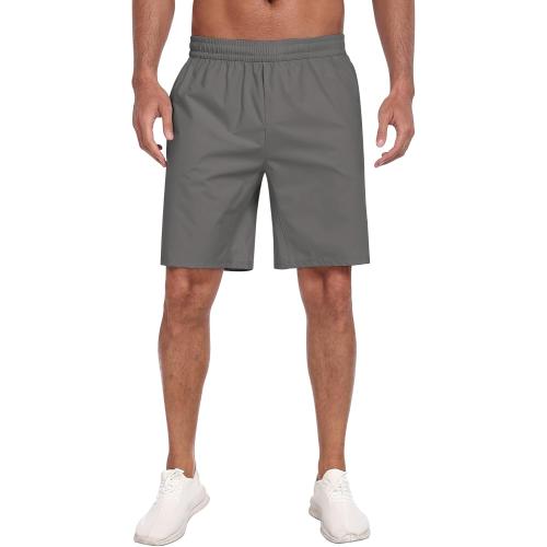 PARISDIARY 3 Pack Large Men's Athletic Running Shorts with Zipper Pockets,Quick Dry Gym Workout Basketball Hiking Shorts for Men