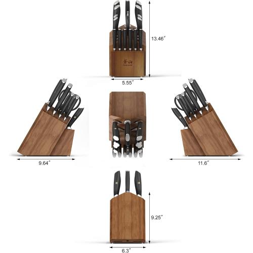Cangshan L Series 17-Piece German Steel Forged Knife Set, 1026795 (Black)