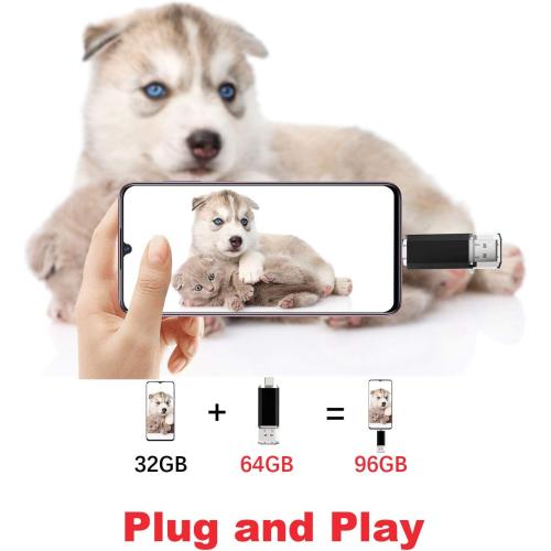 Vansuny 64GB Type C Flash Drive 2 in 1 OTG USB 3.0   USB C Memory Stick with Keychain Dual Type C Thumb Drive Photo Stick Jump Drive for Android Smartphones, Computers, MacBook, Tablets, PC