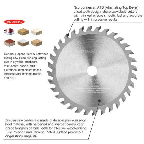 3Pcs 4-1/2 Inch Compact Circular Saw Blade Set with 3/8 Arbor TCT/Diamond Circular Saw Blade for Angle Grinder for Plastic Wood Metal Tile Fast Cutting