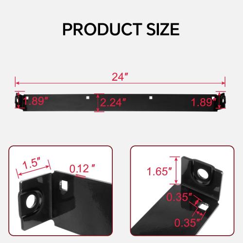 24-Inch Shave Plate Scraper Bar Compatible with MTD 24 2-Stage Snowblower Replace 753-0625 784-5581A-0637 790-00120-0606 790-00120-0637 (Painted Surface Treatment)