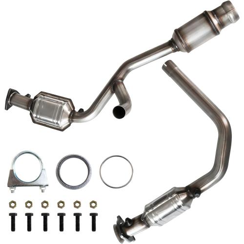 Gjhch Catalytic Converter Compatible with 2014-2018 Silverado 1500,Sierra 1500 4.3L 5.3L 2015-2020 Suburban, Tahoe, Yukon, Yukon XL 5.3L, 645159, 20757674, 23486656, Manifold Catalytic Converter