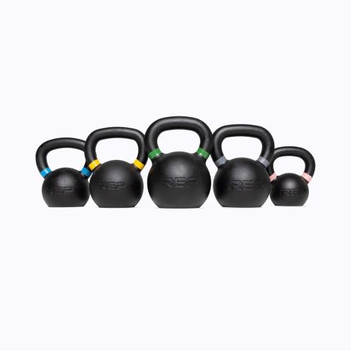 REP Fitness Kettlebell Set and Singles, 12 kg/26 lb Weight Range, Cast Iron, Strength Exercise Training, Home Gym, Power Workout Equipment, Free Weights, Dumbbell Alternative