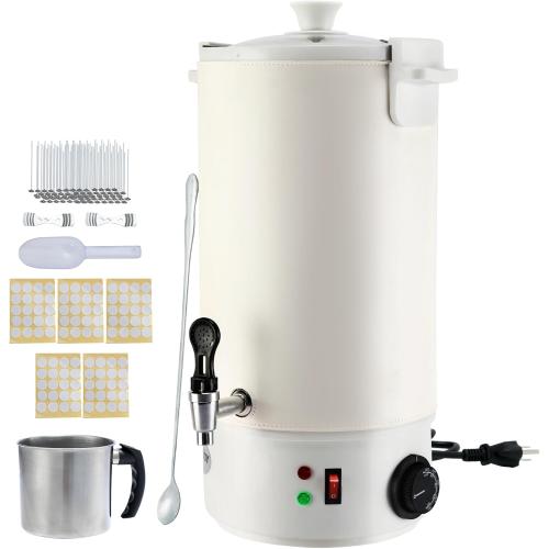 TCFUNDY Candle Making Wax Melting Pot 10L, Electric Non-Stick Candle Wax Melter Pot 10L, DIY Candle Making Kit for Adults, Beeswax Soy and Coconut Wax