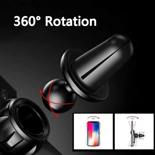 Car Phone Mount for Smart 451 453, 360° Rotation Phone Holder with Anti-Shake, One-Touch Release, One-Hand Operation, Widely Compatible with Smart 451 453phones,A Red