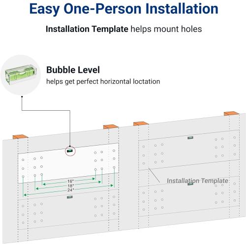 FLEXIMOUNTS 12-inch-by-72-inch Wall Shelf Garage Storage Rack Wall Mounted Floating Shelves,1x6ft,Black, 2-Pack, Classic Series