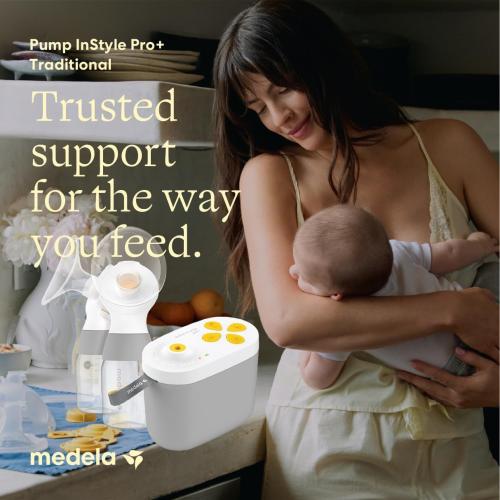 Medela Pump in Style Pro  Double Electric Breast Pump, Hospital Grade | Hospital Performance, Bottles & Flanges, Enhanced Comfort, BPA-Free, Rechargeable, Lightweight, Compact & Portable