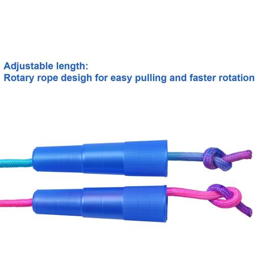 Elcoho 6 Pack Rainbow Jump Rope Set Jumping Ropes Physical Education Skipping Rope