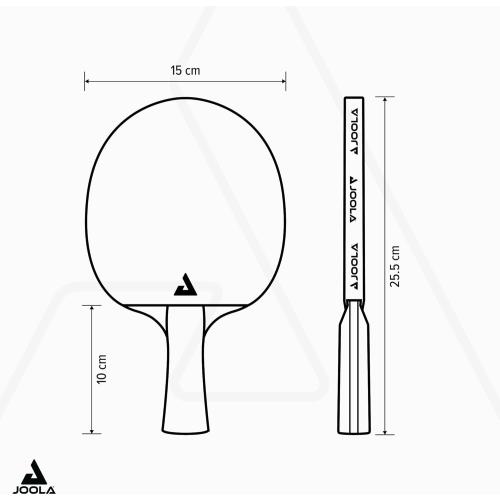 JOOLA Carbon Pro Professional Ping Pong Paddle - Racket with Carbonwood Technology & Red/Black JOOLA 4 You Rubber - Table Tennis Racket Designed for Speed