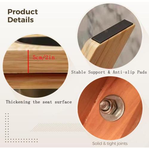 Wooden Steam Seat with Four Legs,Foldable Yoni Steamer Chair,Yoni Seat Kit,Anti-Skid Shower Stool,V Steam Seat Kit for Women V Cleaning and Tightening,Postpartum Care 15.7 H(No Steamer)