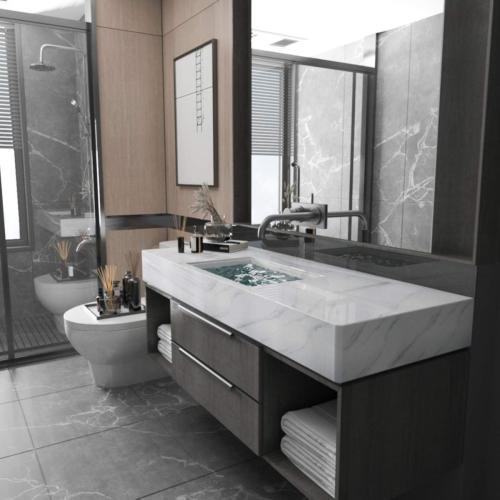 Extra Wide Marble Granite Peel and Stick Wallpaper Ivory White  Smooth Light Countertop Contact Paper for Kitchen Bathroom Self-Adhesive Waterproof Marble Wall Paper Roll Vinyl Wrap