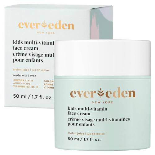 Evereden Kids Face Cream: Melon Juice, 1.7 oz. | Face Lotion | Clean and Non-Toxic Face Moisturizer | Multi-Vitamin Skin Care for Kids