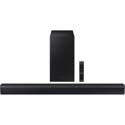 SAMSUNG HW-C450 2.1ch Soundbar w/DTS Virtual X, Subwoofer Included, Bass Boost, Adaptive Sound Lite, Game Mode, Bluetooth, Wireless Surround Sound Compatible