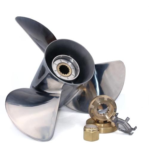 CAPTAIN Stainless Steel Outboard Propeller fit Mercury, 13 Diameter x 19 Pitch, 15 Spline Tooth Boat Motor Prop, RH Propellers for 40 50 70 Force 75 80 90 100 115 125 140 H