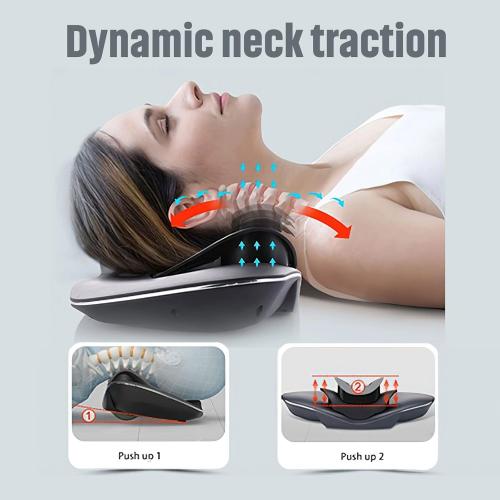 ALPHAY Multi-Functional Neck Traction Device, Electric Neck Massager with Dynamic Neck Stretching Heat Therapy and Electrotherapy for Neck Pain Relief, Cervical Traction at Home
