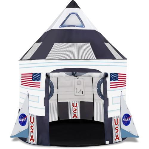 ArtCreativity Kids Tent Indoor Pop up Play Tent for Kids, Outer Space Party Decorations & Space Toys for Ages 4-12 Indoor & Outdoor Playhouse, Spaceship Playhouse for Birthday Party Decoration