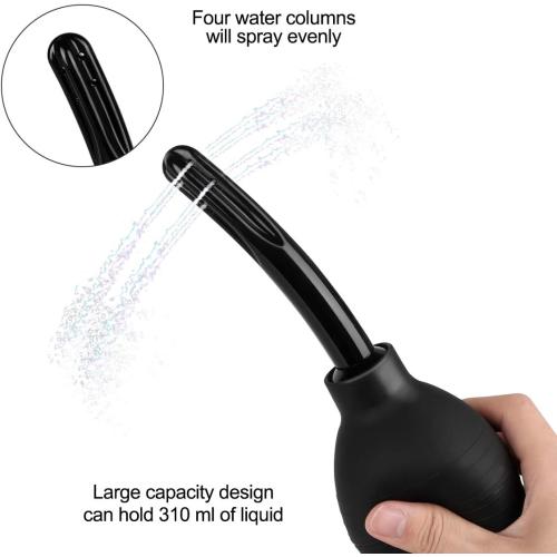 Enema Bulb Kit with Lube Anal Douche Superior Materials Douche for Men Women