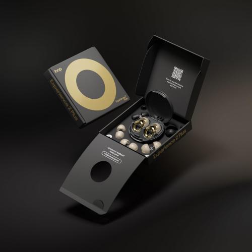 Loop Experience 2 Plus Ear Plugs - Stylish Certified Protection   Mute | 17dB SNR noise reduction (high-fidelity)   Mute for extra coverage. For concerts, festivals, sports, DJs & nightlife