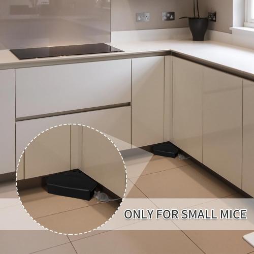 Mouse Baits Station with Keys, Key Required Mouse Stations, Mice Bait Stations, Mice Traps Static Keeps Pets Safe Indoor & Outdoor,Black 6 pcs